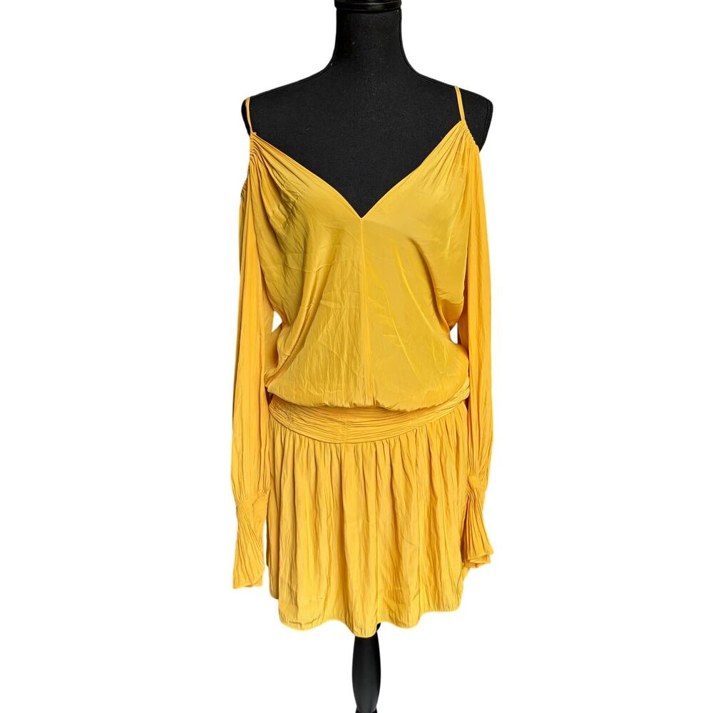 Ramy Brook Evan Blouson Mini Dress (Marigold) - Size 2